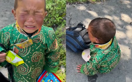 Watch: Tantrums of Arunachal school boy wins internet - teacher captures 'the struggle'