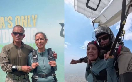 Flying high at 80: India's oldest woman skydives on birthday; says 'fulfilled her childhood wish'