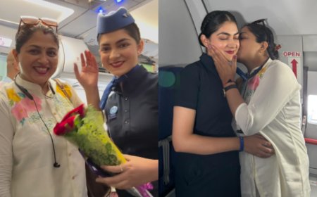 'Proud moment for mom': IndiGo air hostess welcomes mother onboard in viral video - watch