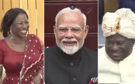 Watch: Ghana MPs honour PM Modi by donning Indian attire; wear pagdi and bandhgala suit to parliament