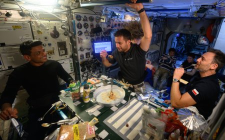 Shrimp cocktails, crackers & more: Astronaut Shubhanshu Shukla's joyful dinner on space station; see pics