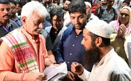 Jammu and Kashmir Lt Governor Manoj Sinha hands over job letters to kin of terror victims