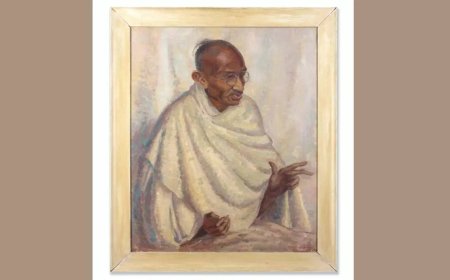 Portrait believed to be only one Gandhi sat for sells for Rs 1.7 crore at Bonhams