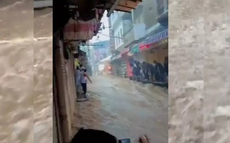 Watch video: Ajmer floods sweep away bikes, carts and even people; red alert in multiple Rajasthan districts