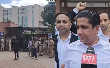 FIR against advocates: Lawyers protest outside Saket Court with heavy police deployment; bar threatens continued strike