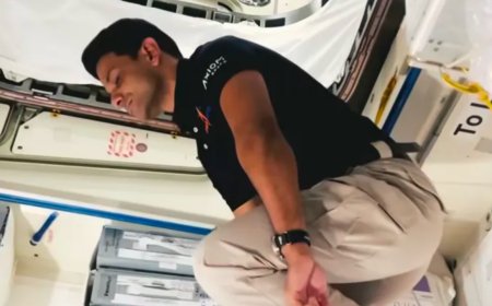 'Being still is a challenge': Shubhanshu Shukla shares video of floating in space - Watch
