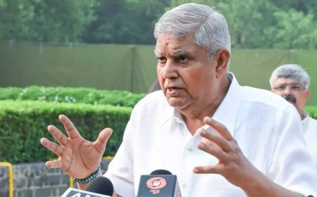 Jagdeep Dhankhar resigns as Vice-President, cites health concerns