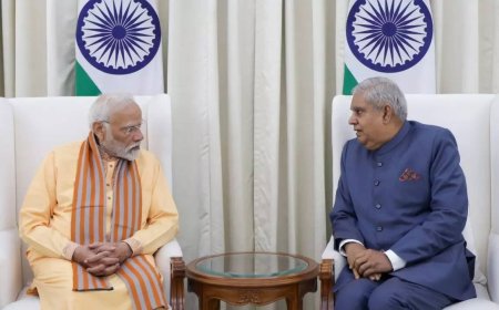 Dhankhar's sudden exit: PM Modi wishes him good health; President accepts resignation