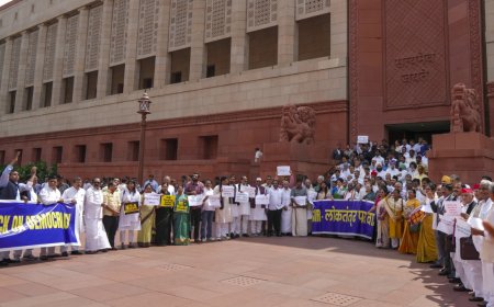 Opposition protest against Bihar rolls revision stalls House