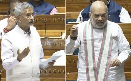 'They trust others more than India’s own ministers': Amit Shah gets up twice during Jaishankar's speech; slams opposition for disruption in Lok Sabha