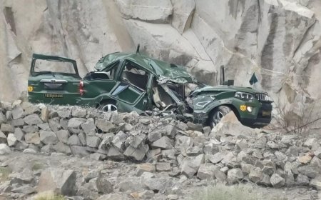 Tragedy in Ladakh: Boulder strikes army vehicle, 2 personnel killed