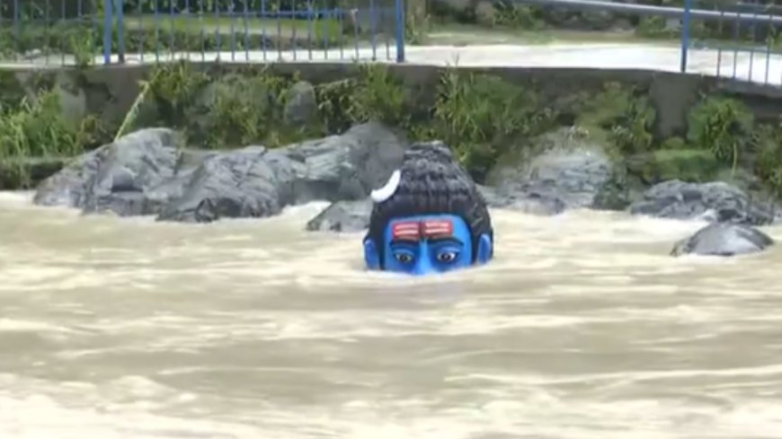 Uttarakhand floods: Alaknanda River overflows, 15-foot Shiva statue submerges in Rudraprayag – watch