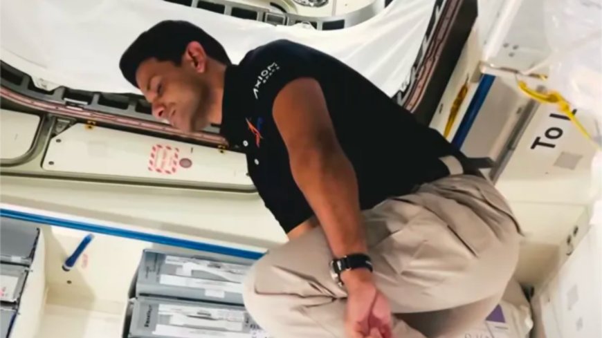 'Being still is a challenge': Shubhanshu Shukla shares video of floating in space - Watch