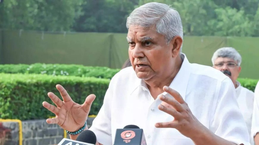 Jagdeep Dhankhar resigns as Vice-President, cites health concerns