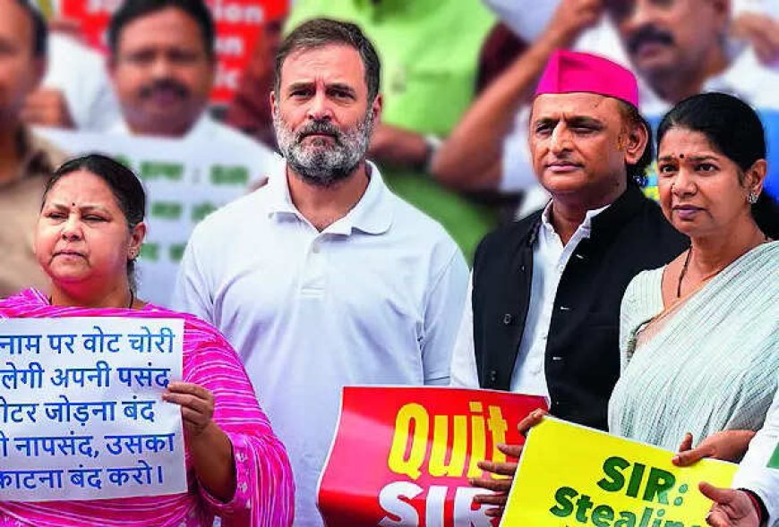 Oppn protests rolls revision in Bihar, stalls House business