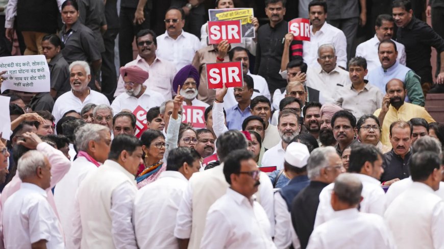 Opposition paralyses House again over Bihar rolls