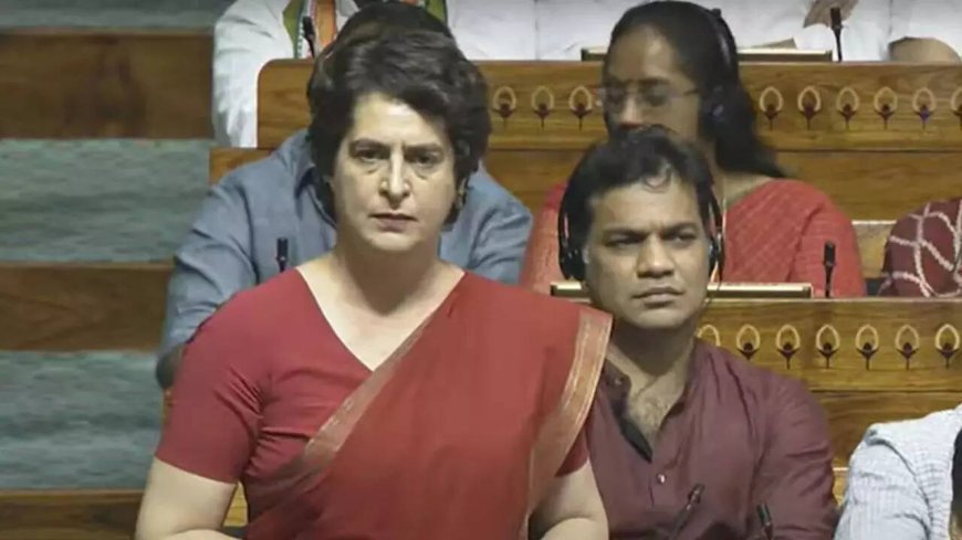 'Waive loans for Kerala landslide victims': Priyanka Gandhi in Lok Sabha