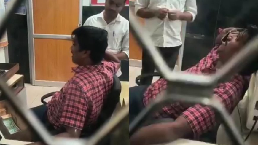 Watch: Viral video of Karnataka railway clerk on phone ignoring passengers sparks outrage; official dismissed after backlash