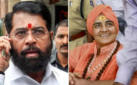 'An attempt to implicate leaders of Hindutva': Eknath Shinde backs Pragya Thakur; slams Rahul Gandhi for speaking Pakistan's language