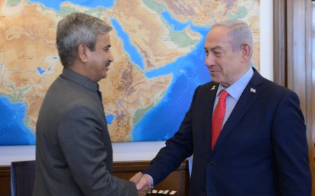 Netanyahu meets Indian envoy: Focus on security, economy; talks held amid US tariff pressure