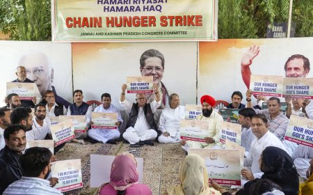J&K Congress hunger strike: Tariq Karra begins campaign; demands restoration of statehood