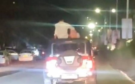 Watch: Couple perform stunts on car roof in Pune; video goes viral