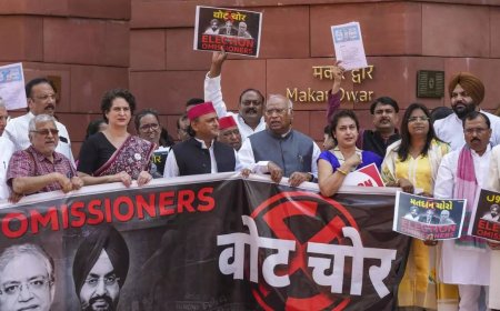 INDIA bloc continues SIR protest: Telangana Congress demands urea for farmers; ruckus adjourns parliament