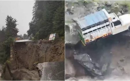 Himachal Pradesh flash floods: Raging Beas waters wash away portion of Manali-Leh highway- videos