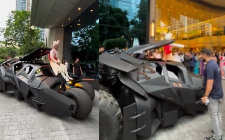 Baraat on Batmobile: Indian groom makes superhero style wedding entry; watch the viral video