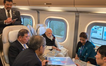 From Tokyo to Sendai: PM Modi takes a bullet train ride with Japan PM Ishiba; see pics