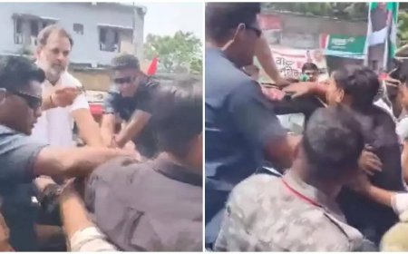 'Sweet’ response: Rahul offers candies to protesters waving black flags in Bihar- Watch