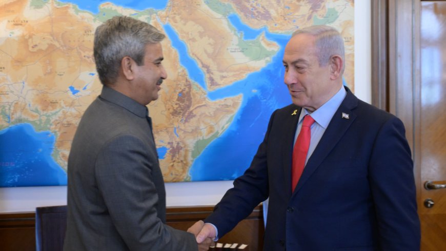 Netanyahu meets Indian envoy: Focus on security, economy; talks held amid US tariff pressure