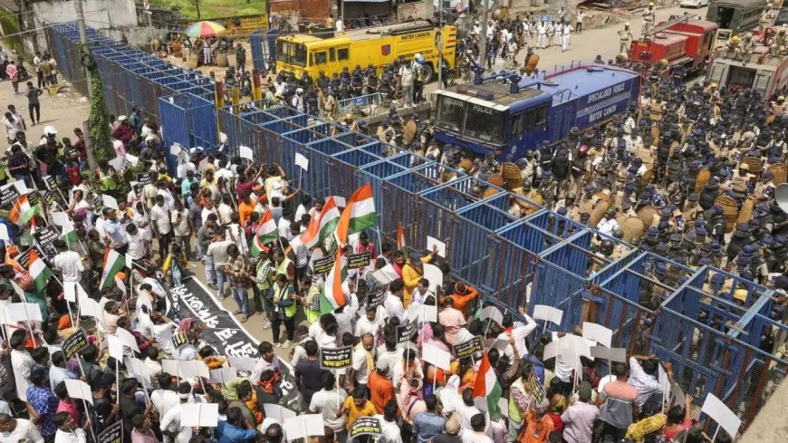 One year of RG Kar incident: Police lathi-charge protesters; Suvendu alleges victim's parents and BJP MLAs injured