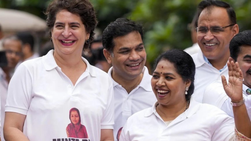 Vote 'chori' row: Oppn holds protest against SIR; MPs wear '124-year-old Minta Devi' T-shirts