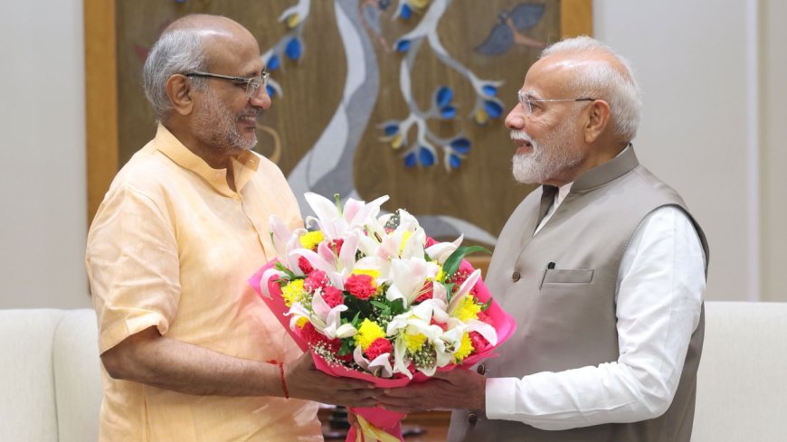 VP polls: PM Modi meets NDA pick CP Radhakrishnan; conveys wishes - see pics