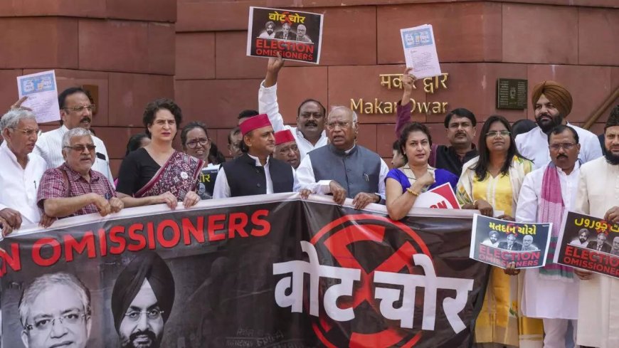 INDIA bloc continues SIR protest: Telangana Congress demands urea for farmers; ruckus adjourns parliament