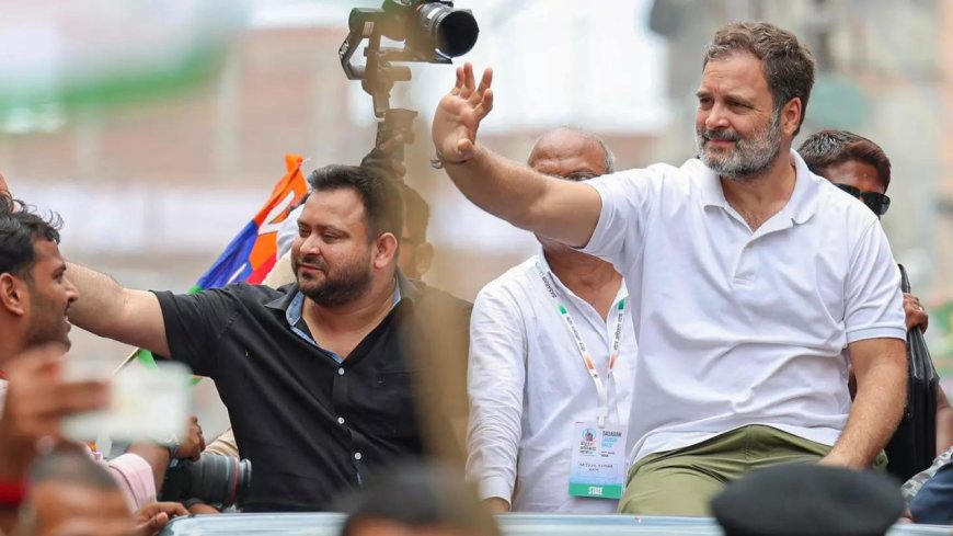'Will make Rahul PM': Tejashwi Yadav vows 2029 support; calls NDA govt in Bihar 'khatara'