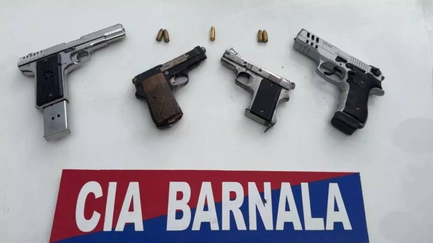 Barnala police arrest four members of a gang, 4 weapons recovered