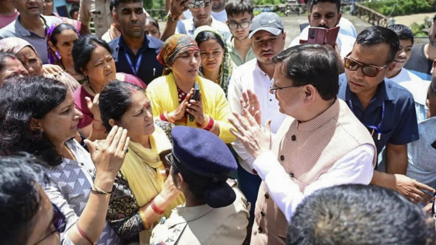 Uttarakhand CM Dhami stops his convoy to listen to problems of Tharali disaster-affected people