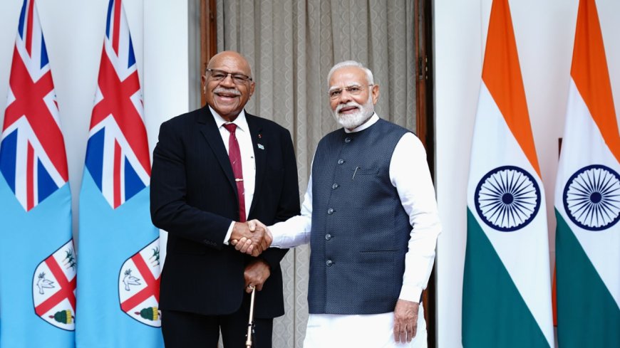 PM Modi meets Fijian PM Sitiveni Rabuka in Delhi: Leaders hold delegation-level talks; cooperation announced in health, defence and climate