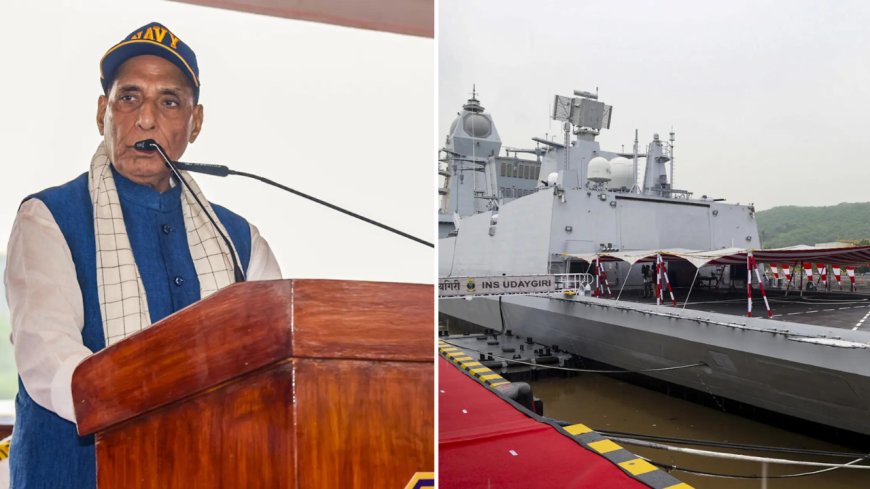 'Built a floating F-35:' Rajnath Singh's shoutout to navy's new stealth frigates - and a US mention