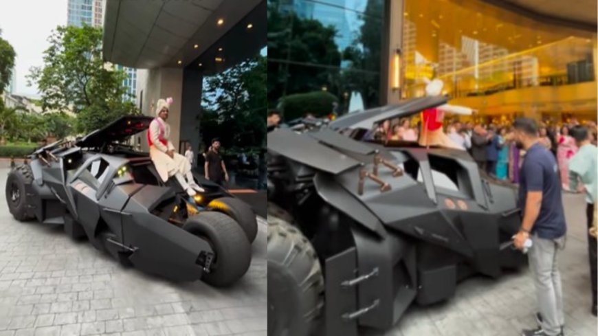 Baraat on Batmobile: Indian groom makes superhero style wedding entry; watch the viral video