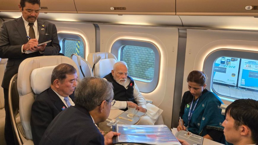 From Tokyo to Sendai: PM Modi takes a bullet train ride with Japan PM Ishiba; see pics