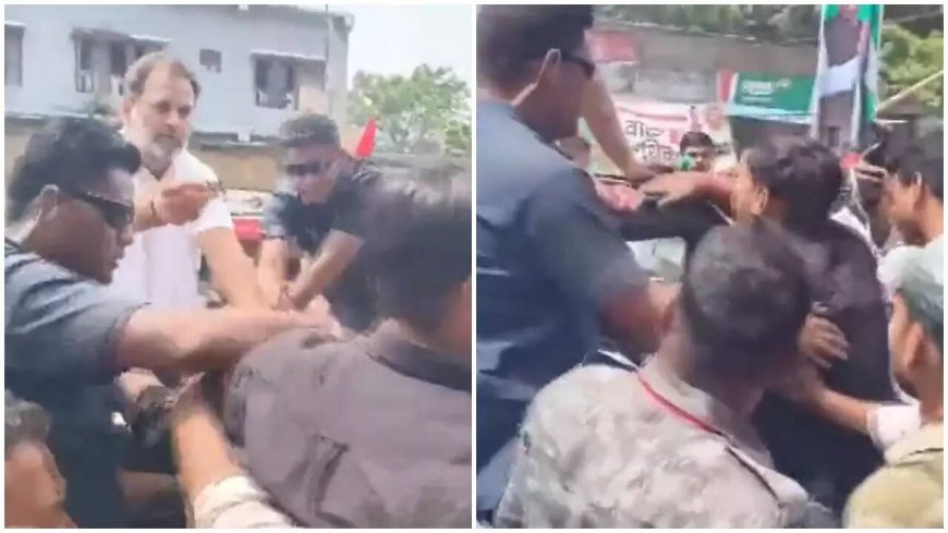 'Sweet’ response: Rahul offers candies to protesters waving black flags in Bihar- Watch