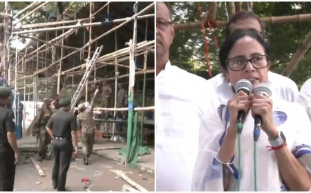 Army dismantles TMC stage: Mamata cries foul; BJP says CM's 'frustration' made her take on forces