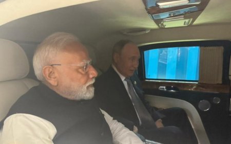 Riding out American storm: Modi joins Putin in his limo, seeks early end to Ukraine conflict