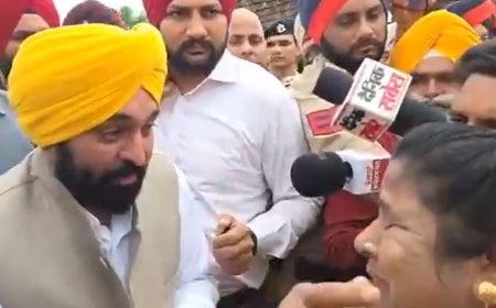 Punjab: CM Bhagwant Mann gets emotional while meeting flood-affected villagers in Firozepur