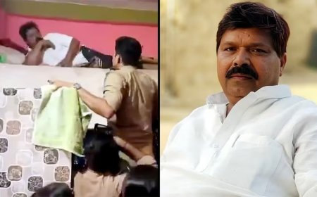 Dramatic arrest in Kannauj: SP leader Kaish Khan found hiding wrapped in a mattress - police video goes viral