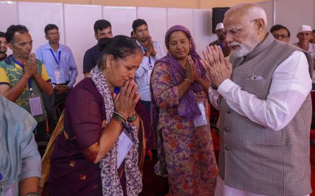 PM Modi announces Rs 1,200 crore aid for flood-hit Uttarakhand, meets victims in Dehradun
