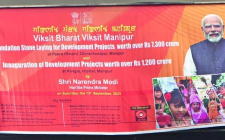 PM Modi's Manipur visit: Billboards with his face make it official